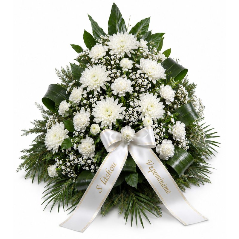 Sympathy Chrysanths arrangement